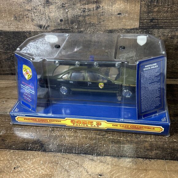 CODE 3 Maryland state police 1/24 Premier Chiefs Edition Chevy Caprice Police - Picture 3 of 4
